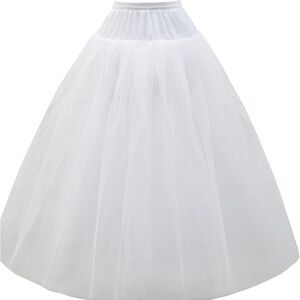 A-line Hoopless Petticoat Crinoline Underskirt Slips for Wedding Dress PPT026